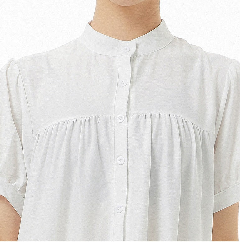 Printed Short Sleeve Round Neck Maxi Dress
