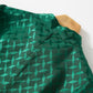 Emerald Vintage Sailor Collared Jacquard Maxi Dress
