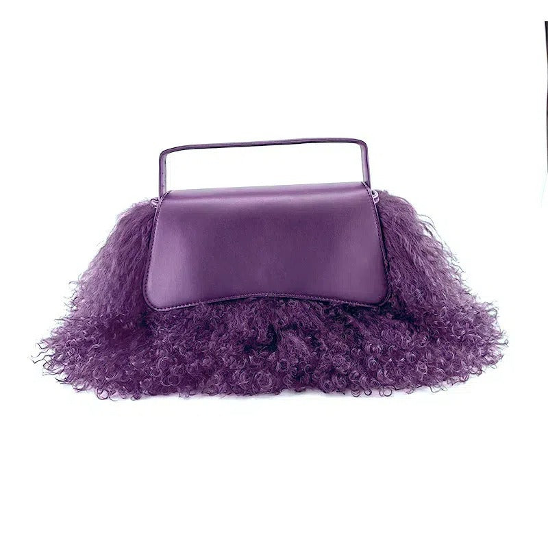 Plush Fuzzy Tassel Bag
