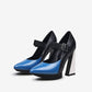 Genuine Leather Pointed Toe Mary Jane Shoes