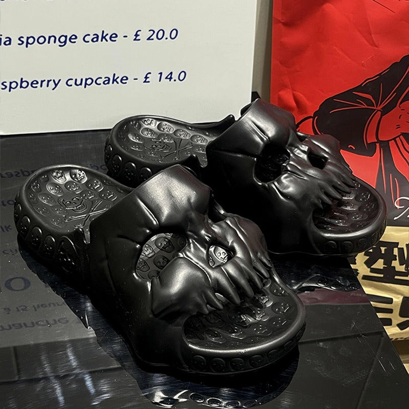 Halloween Skull Slippers