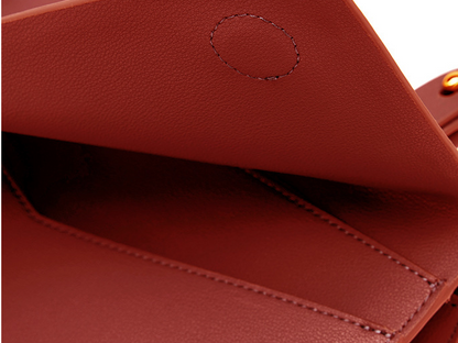 Genuine Leather Double Shoulder Tote Bag