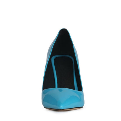 Patent Leather Pointed Toe Wedge Pumps