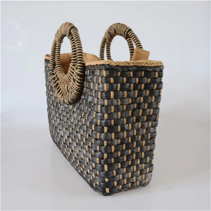 Handwoven Straw Handbag