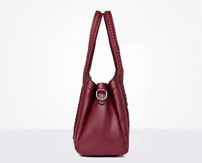 PU Leather Patchwork Large Crossbody Bag