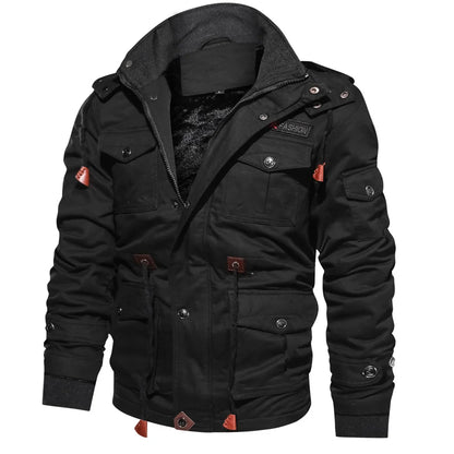 Multi-Pocketed Hooded Parka Jacket