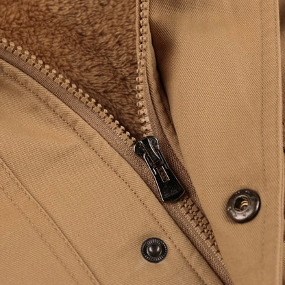 Multi-Pocketed Hooded Parka Jacket