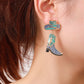 Inlaid Zircon Cowboy Hat Earrings