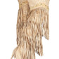 Embellished Fringe Tassels Pointed Toe Thigh High Boots