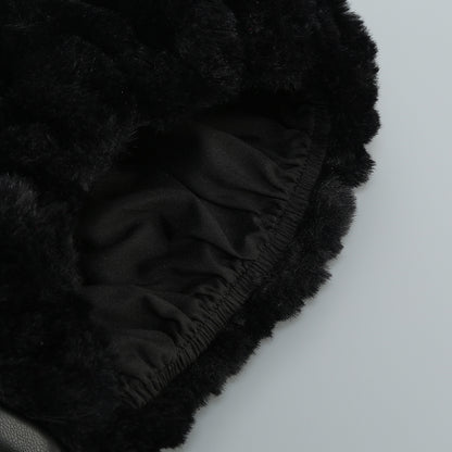 PU Leather Ruched Bodycon Dress