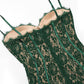 Lace Backless Split Sleeveless Midi Dress