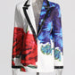 Colorblock Floral Blazer and High Waist Pants Set