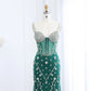 Embellished Spaghetti Strap Sweetheart Neck Dress