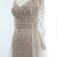 Luxury Beaded Embroidered Dress with Overskirt