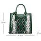 Genuine Leather Snake Pattern Tote Bag