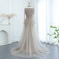 Luxury Beaded Embroidered Dress with Overskirt