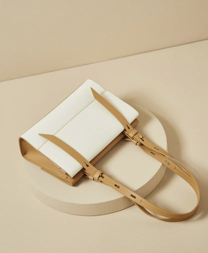 Genuine Leather Double Shoulder Tote Bag