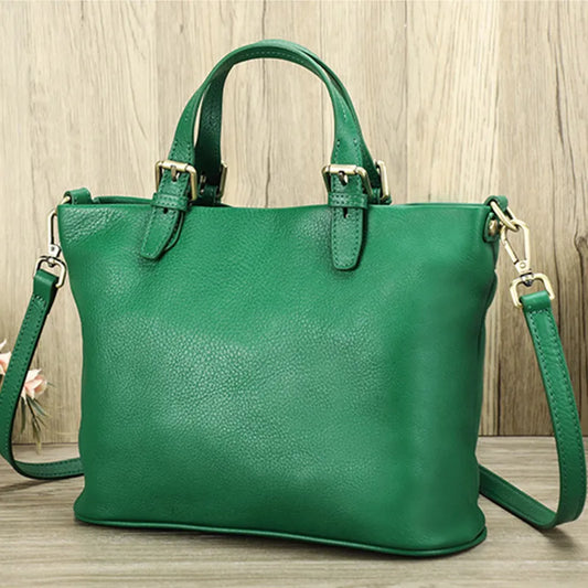 Genuine Leather Casual Tote Bag