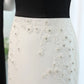 Luxury Beaded Strapless Evening Dress with Cape