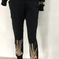 Embellished Knitted Pullover Sweater and Pants Set