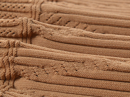 Sequin Beaded Collar Round Neck Sweater Dress