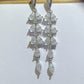 6 Carat Moissanite 925 Sterling Silver Bar Earrings