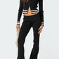 Zip Up Long Sleeve Top and Pants Set