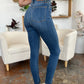 Judy Blue Cuffed Hem Low Waist Skinny Jeans