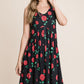 Floral Ruched Tank Dress
