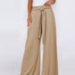 Tied Wide Leg Pants with Pockets