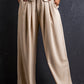 Ruched Wide Leg Pants with Pockets