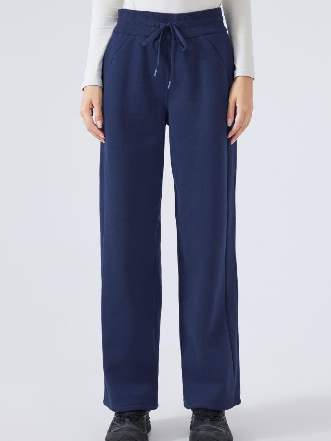 Drawstring Wide Leg Pants