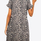 Flounce Sleeve Round Neck Dress with Pockets