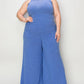 Ribbed Tank and Wide Leg Pants Set