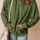 Rivet Drawstring Long Sleeve Hoodie