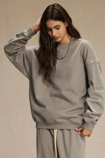 Round Neck Long Sleeve Sweatshirt