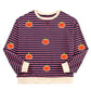 Pumpkin Striped Long Sleeve Sweatshirt