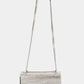 Rhinestone Studded Rectangle Crossbody Bag