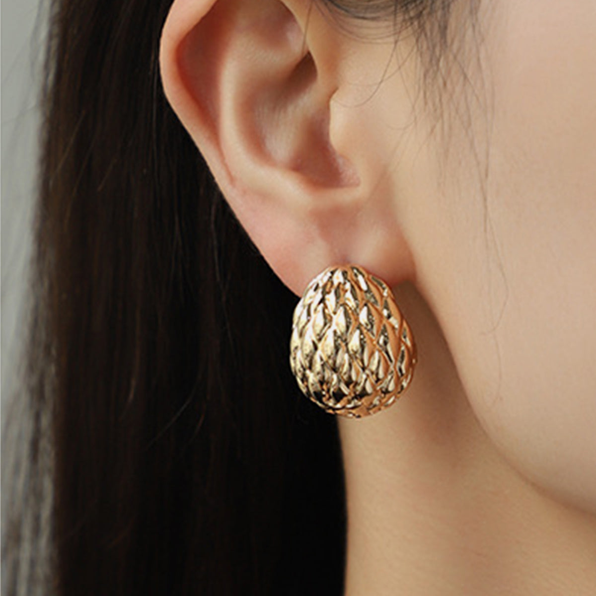Gold-Plated Stud Earrings