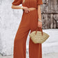 Cutout Off Shoulder Wide Leg Jumpsuit