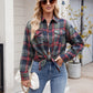 Plaid Button Up Long Sleeve Shirt