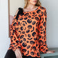 Pumpkin Print One Shoulder T-Shirt