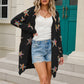 Star Open Front Long Sleeve Cardigan