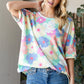 Floral Waffle Oversized T-Shirt