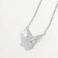 925 Sterling Silver Zircon Butterfly Necklace