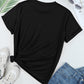 HOWDY Round Neck Short Sleeve T-Shirt