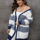 Plus Size Open Front Long Sleeve Cardigan