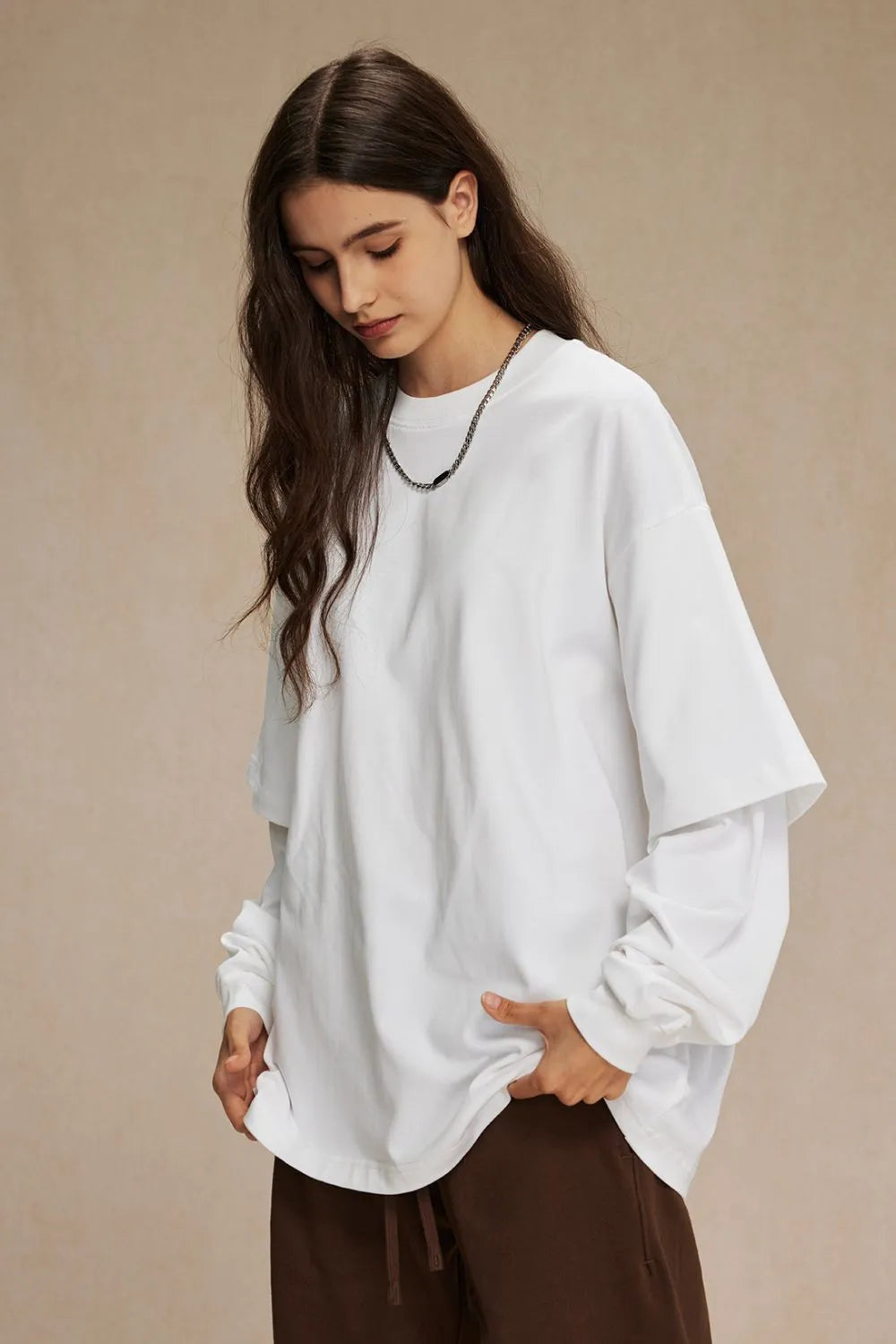 Round Neck Long Sleeve T-Shirt