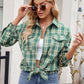 Plaid Button Up Long Sleeve Shirt