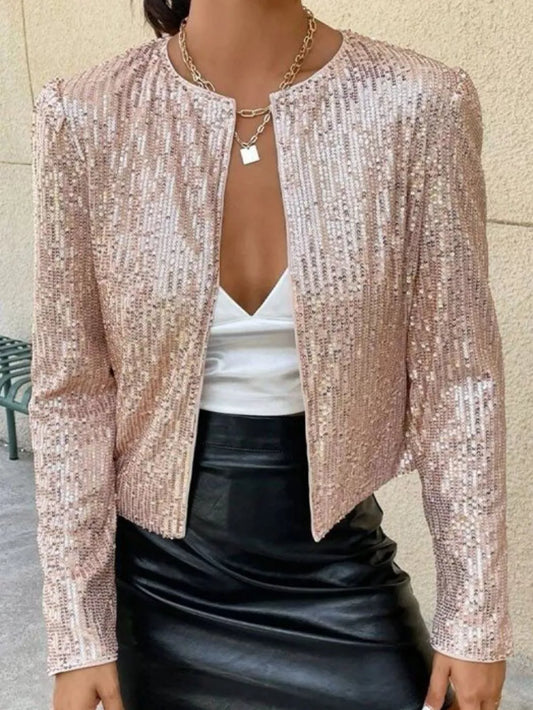 Sequin Long Sleeve Jacket